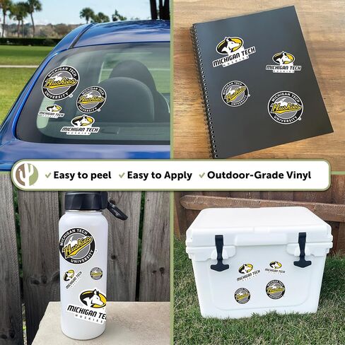 Desert Cactus Michigan Technological University Sticker Huskies MTU Stickers Vinyl Decals Laptop Water Bottle Car Scrapbook T1 (Type 1-1) in Saudi Arabia
