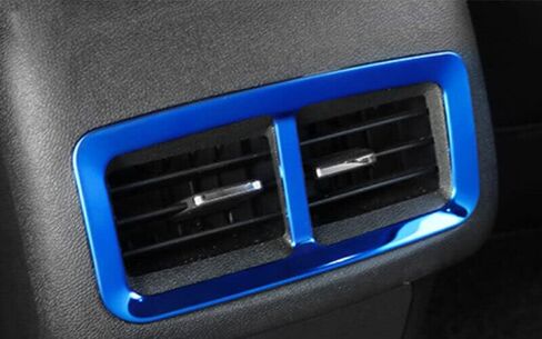 ERIDANUS Fit for Chevrolet Equinox 2018-2023 Rear Air Outlet Vent Frame Cover Trim (Black Titanium) Stainless Steel 1PC in Saudi Arabia