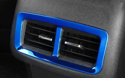 ERIDANUS Fit for Chevrolet Equinox 2018-2023 Rear Air Outlet Vent Frame Cover Trim (Black Titanium) Stainless Steel 1PC in Saudi Arabia