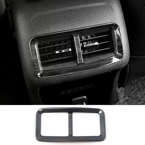 ERIDANUS Fit for Chevrolet Equinox 2018-2023 Rear Air Outlet Vent Frame Cover Trim (Black Titanium) Stainless Steel 1PC in Saudi Arabia