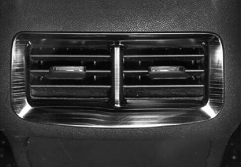 ERIDANUS Fit for Chevrolet Equinox 2018-2023 Rear Air Outlet Vent Frame Cover Trim (Black Titanium) Stainless Steel 1PC in Saudi Arabia