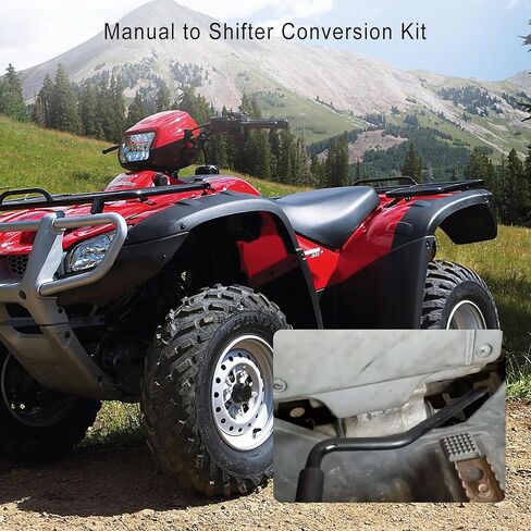 رافعة تحويل التروس المتحولة المتوافقة مع Honda Foreman Rancher 350 450 500 ES دليل إلى مجموعة تحويل التحول باللون الأسود in Kuwait