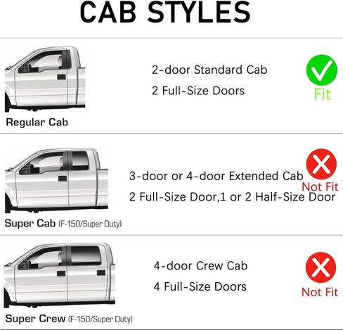 Lightronic WV192805 in-Channel Side Window Deflectors Visors Vent Rain Guards, Dark Smoke, 2-Pieces Set, Fits 2004-2008 Ford F-150 Regular Cab (EXCLUDES 2004 HERITAGE) in Saudi Arabia