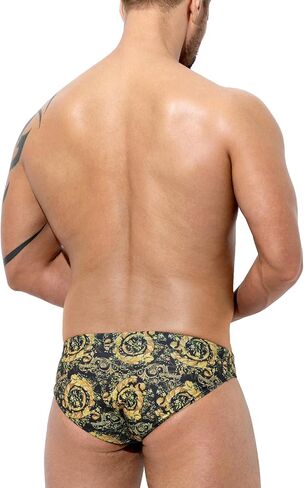 Casey Kevin Men's Triangle Swimming Brief Sexy Low Waist Swimwear Printed Bikini Surf Bathing Swimsuits in Saudi Arabia