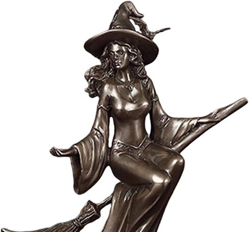 تمثال ساحرة فنية، إلهة السحر مع تمثال زخرفي خماسي، تمثال ديكور منزلي، زخرفة غرفة المعيشة، رف تلفزيون - 15.5 × 6.5 × 19.5 سم in Kuwait