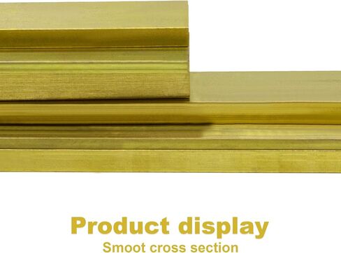 مخزون شريط نحاسي مسطح 3/8 بوصة (.375 بوصة) × 1 بوصة × 6 بوصة معدن مستطيل مبثوق C360 - قطعة واحدة in Kuwait