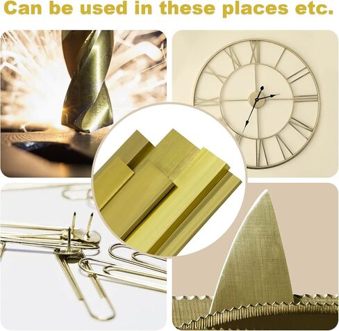 مخزون شريط نحاسي مسطح 3/8 بوصة (.375 بوصة) × 1 بوصة × 6 بوصة معدن مستطيل مبثوق C360 - قطعة واحدة in Kuwait