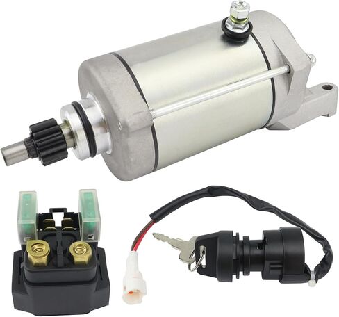 كاتب مع مرحل ومفتاح إشعال لـ Yamaha Raptor 660 660R YFM660R 2001-2005 LE SE, 3SX-81890-00-00 18760، Raptor 660 Starter YFM660R Starter، بديل لـ Yamaha Raptor 660R Starter in Kuwait