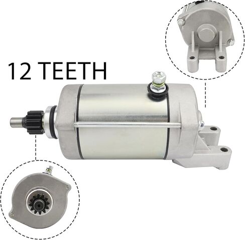 كاتب مع مرحل ومفتاح إشعال لـ Yamaha Raptor 660 660R YFM660R 2001-2005 LE SE, 3SX-81890-00-00 18760، Raptor 660 Starter YFM660R Starter، بديل لـ Yamaha Raptor 660R Starter in Kuwait