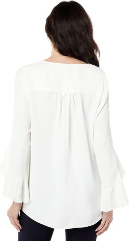 Vince Camuto Women's Flutter Sleeve V-Neck Tunic in Saudi Arabia