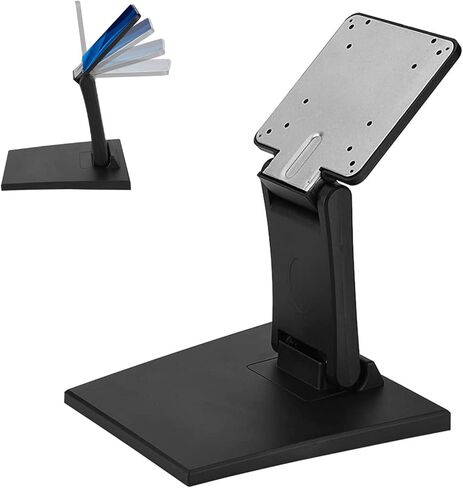 حامل دعامة شاشة، حامل شاشة LCD LED قابل للتعديل مقاس 10-24 بوصة شاشة تلفزيون مسطحة قابلة للطي حامل شاشة معدني على المكتب يدعم VESA متوافق مع 75 × 75 مم 100 × 100 مم in Saudi Arabia