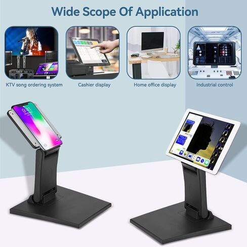 حامل دعامة شاشة، حامل شاشة LCD LED قابل للتعديل مقاس 10-24 بوصة شاشة تلفزيون مسطحة قابلة للطي حامل شاشة معدني على المكتب يدعم VESA متوافق مع 75 × 75 مم 100 × 100 مم in Saudi Arabia