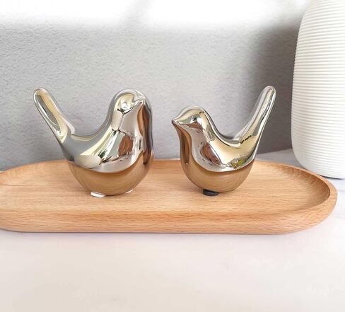 White Bedroom Decor Aesthetic, Ceramic Decor Birds White Decor for Shelves, Small Decor Items for Shelf Decor Accents, Decorative Birds Figurines Decorations for Living Room Table top Decor in Saudi Arabia