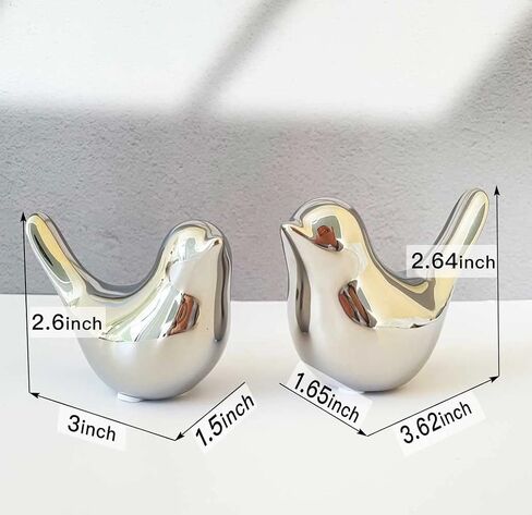 White Bedroom Decor Aesthetic, Ceramic Decor Birds White Decor for Shelves, Small Decor Items for Shelf Decor Accents, Decorative Birds Figurines Decorations for Living Room Table top Decor in Saudi Arabia