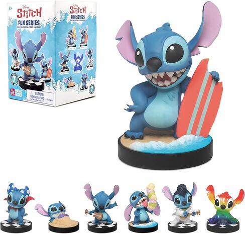 YuMe Disney Lilo & Stitch Fun Series Hero Box - Blind Box (1 Pack) 3" Collectible Toy Figurines, Disney Movie Inspired Toy Figure Set, Fun Gift for Adults, Boys, Girls, and Kids Ages 8+ in Saudi Arabia