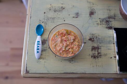 أدوات مائدة مريحة للأطفال من بيابا، ملعقة وشوكة مع حقيبة سفر، طاووس in Kuwait