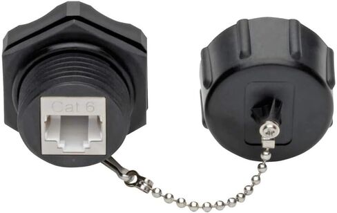 TRIPP LITE Keystone Jack Cat6 Cat5e RJ45 110 Punch Down Shielded Industrial (N206-KJ01-IND)، أسود in Saudi Arabia