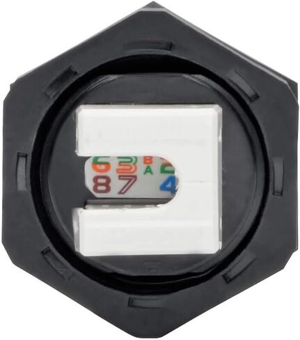 TRIPP LITE Keystone Jack Cat6 Cat5e RJ45 110 Punch Down Shielded Industrial (N206-KJ01-IND)، أسود in Saudi Arabia