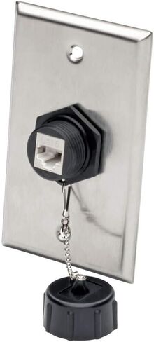 TRIPP LITE Keystone Jack Cat6 Cat5e RJ45 110 Punch Down Shielded Industrial (N206-KJ01-IND)، أسود in Saudi Arabia