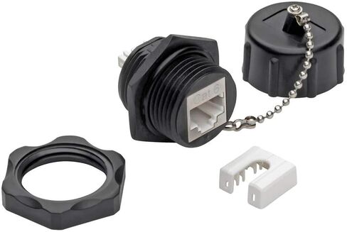 TRIPP LITE Keystone Jack Cat6 Cat5e RJ45 110 Punch Down Shielded Industrial (N206-KJ01-IND)، أسود in Saudi Arabia