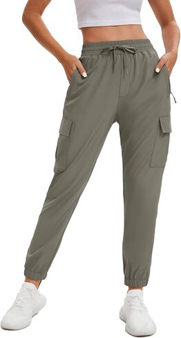 MOURCE Womens Hiking Pants Lightweight Quick Dry Waterproof Adjustable Cargo Pants with 5 Pockets in Saudi Arabia