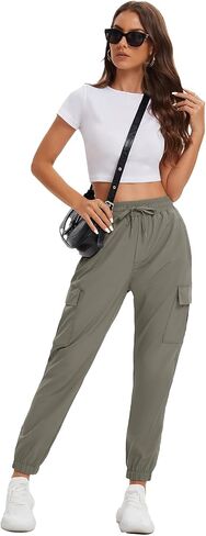 MOURCE Womens Hiking Pants Lightweight Quick Dry Waterproof Adjustable Cargo Pants with 5 Pockets in Saudi Arabia