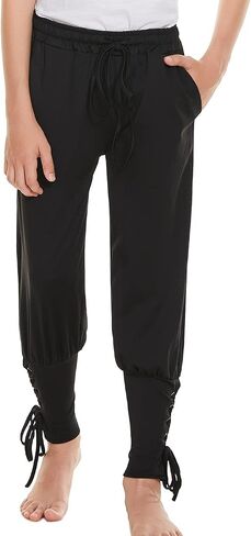 Medieval Ankle Banded Pirate Pants Boys, Kids Renaissance Viking Pirate Costume, Halloween Cosplay Striped Trousers in Saudi Arabia