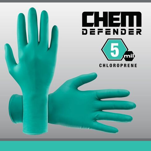 قفازات ChemDefender خالية من الكلوروبرين للاستعمال مرة واحدة | 5 مل - صغير | مقاومة كيميائية، أطراف أصابع مزخرفة، أساور ممتدة مقاس 12 بوصة، استخدام فردي | لطب الأسنان والصناعات | 66591 in Saudi Arabia