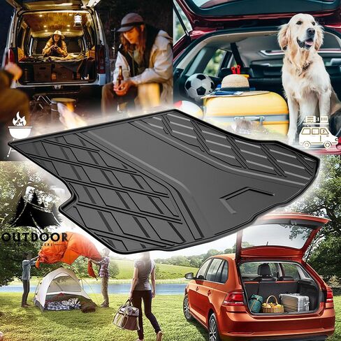 2023 2024 RX Cargo Liner | AOMSAZTO Custom fit Trunk Mat for Lexus RX / RX350 / RX350h / RX500h 2023 2024 Accessories | All Weather Trunk Liner Upgrade Rubber Cargo Tray (NOT FIT 2016-2022 RX Models) in Saudi Arabia