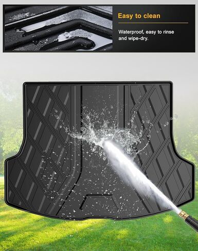 2023 2024 RX Cargo Liner | AOMSAZTO Custom fit Trunk Mat for Lexus RX / RX350 / RX350h / RX500h 2023 2024 Accessories | All Weather Trunk Liner Upgrade Rubber Cargo Tray (NOT FIT 2016-2022 RX Models) in Saudi Arabia