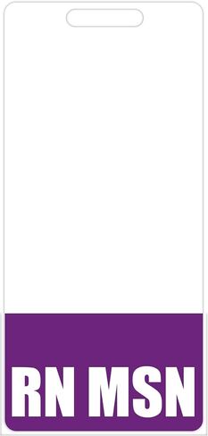 RN MSN Badge Buddy (أحمر) - علامات شارة عمودية شديدة التحمل للممرضات الحاصلات على درجة الماجستير - بطاقة تعريف شارة مزدوجة الجوانب in Saudi Arabia