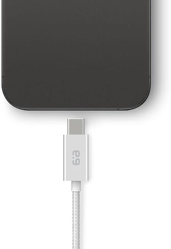 PureGear Braided USB-C to USB-C Cable (6ft), Power Delivery Charger Cord for iPhone 15, 15Plus,15ProMax, MacBook, iPad Pro 2020, Galaxy S24/S23/S22/S22+/S21/S21Ultra, Pixel8/7/6/5, &More USB-C Devices in Saudi Arabia