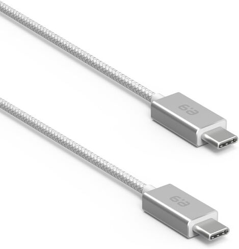 PureGear Braided USB-C to USB-C Cable (6ft), Power Delivery Charger Cord for iPhone 15, 15Plus,15ProMax, MacBook, iPad Pro 2020, Galaxy S24/S23/S22/S22+/S21/S21Ultra, Pixel8/7/6/5, &More USB-C Devices in Saudi Arabia