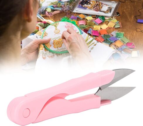 Mini Small Snips Trimming Nipper, Yarn Thread Craft Scissors Cutters, Fabric Scissors Yarn Scissors Thread Scissors for Household Sewing Diy Craft(pink) in Saudi Arabia