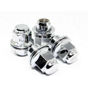 Set of 20 Veritek 12x1.25mm 1.47 Inch 13/16 Hex OEM Mag Washer Style Factory Replacement Chrome Lug Nuts for Nissan Infiniti Factory Wheels
