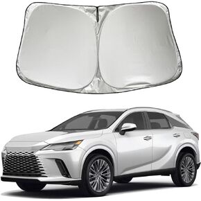 Car Windshield Sun Shade Sunshade Compatible with Lexus RX RX350/RX 350 RX330 RX300 RX450 RX500H RX350H RX450h F Sport (Not for NX) 2016-2022 Accessories, Car Front Window Sun Shield