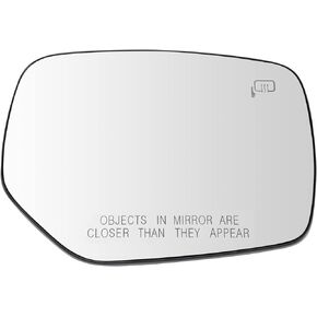 TRQ Exterior Mirror Glass Heated RH Driver Side for Subaru Outback Legacy