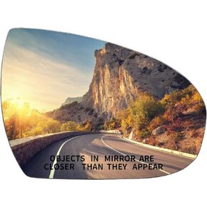 Passenger Side Mirror Replacement for Hyundai Tucson 2016 2017 2018 2019 - Right Side Mirror Glass, Rear View Mirrors Glass with Power Heated (87621-D3000)