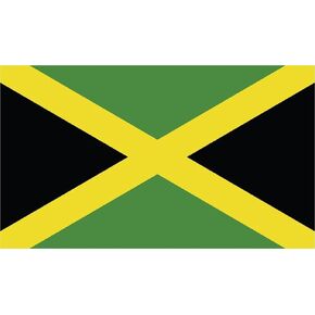 Jamaica Flag Vinyl Decal Sticker Jamaican Car Window Bumper 2-Pack 5-Inches by 3-Inches Premium Quality UV-Resistant Laminate PDS454