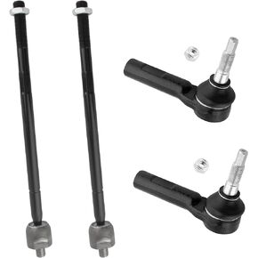 4pcs Front Inner Outer Tie Rod End Links Steering Part Suspension ES800986 EV800963 for Dodge Challenger 2011-2018 Charger 2011-2019 for Chrysler 300 2011-2014