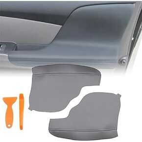2pcs Door Panel Armrest Cover Left and Right Side Replacement Leather Black Compatible with Honda Odyssey 2011 2012 2013 2014 2015 2016 2017