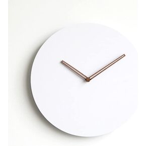 Wooden Modern Wall Clock, Minimalistic and Stylish, Walnut Hands, Silent Quartz Mechanism, Quality Materials Made from Eco-Friendly MDF and Bamboo, Home Decor for Home/Office (Old Town)