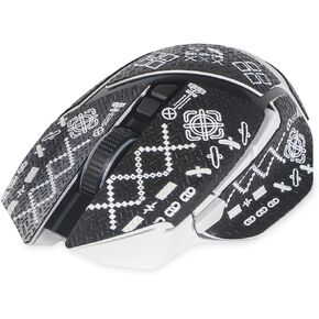 immoenuc Mouse Grip Tape Stickers for Razer Basilisk V3 / Basilisk V3 Pro Mouse Anti Slip Skin Self-Adhesive,Pre-Cut,Sweat-Resistant Game Mouse Accessories(Black)