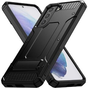 MMHUO for Samsung Galaxy S21 Case,Dual Layer Military Grade Drop Protection Galaxy S21 Case with Built in Kickstand Shockproof Protective Phone Case for Samsung Galaxy S21 5G,Army Green