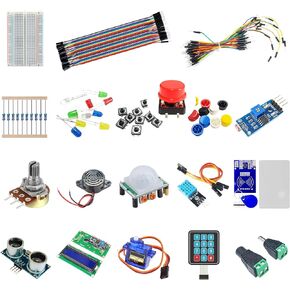 Basic Electronics Starter Kit for Arduino, ESP32, ESP8266, Raspberry Pi