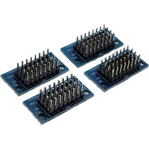 I2C Bus Breakout Board 8x4 Serial Wombat PCB_0012 for IIC Expansion or Power Bus Using Jumper Wires 4-Pack