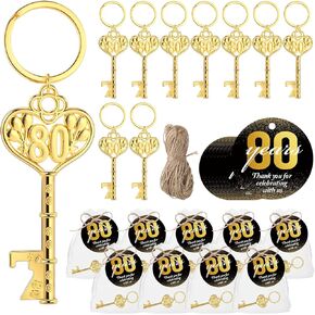 Birthday Party Favors for Guests Included 50 Bottle Openers Beer Opener Keychains 50 Thank You Tags with Organza Bags and Rope Adult Birthday Party Favors Souvenirs Gifts Supplies (50th)