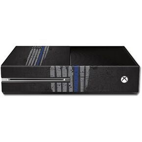 MightySkins Skin Compatible with Microsoft Xbox One - Thin Blue Line | Protective, Durable, and Unique Vinyl Decal wrap Cover | Easy to Apply, Remove, and Change Styles | Made in The USA