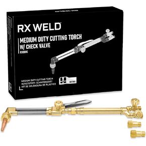 RX WELD Medium Duty Cutting Torch with Check Valve, Comparable with CA1350 Cutting Attachment, 100FC Torch Handle, 3-101 Cutting Nozzle