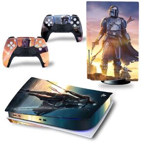 Protective Skin Sticker Vinyl for PS5 Disc Star Wars Mandalorian in Kuwait
